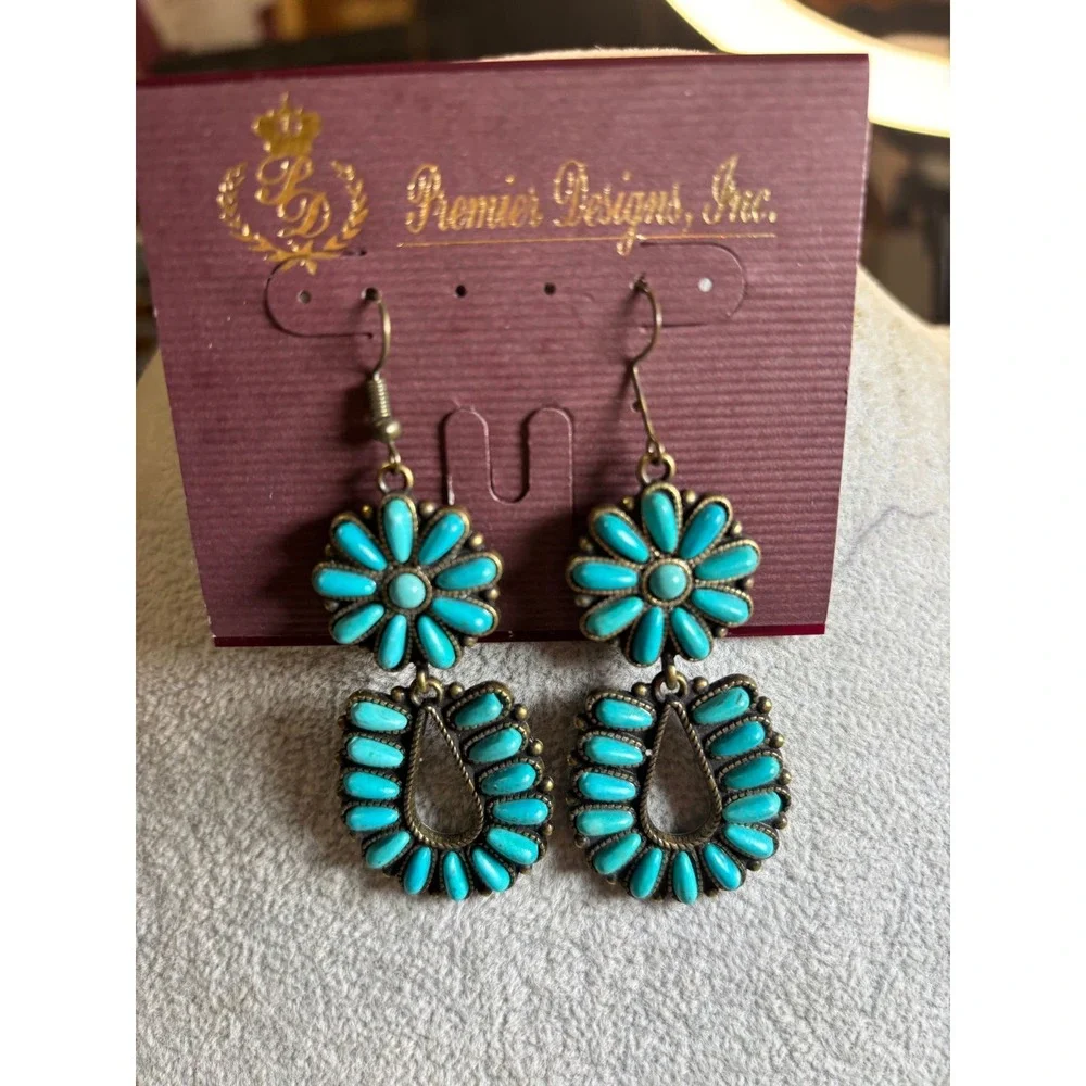 #43.  Southwestern-style Dangle Earrings